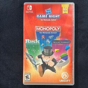 Hasbro Game Night for Nintendo Switch. Monopoly, Risk, Trivial Pursuit